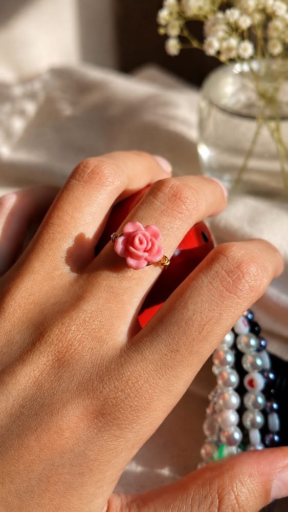 Anillo Flor en Oro Golfi